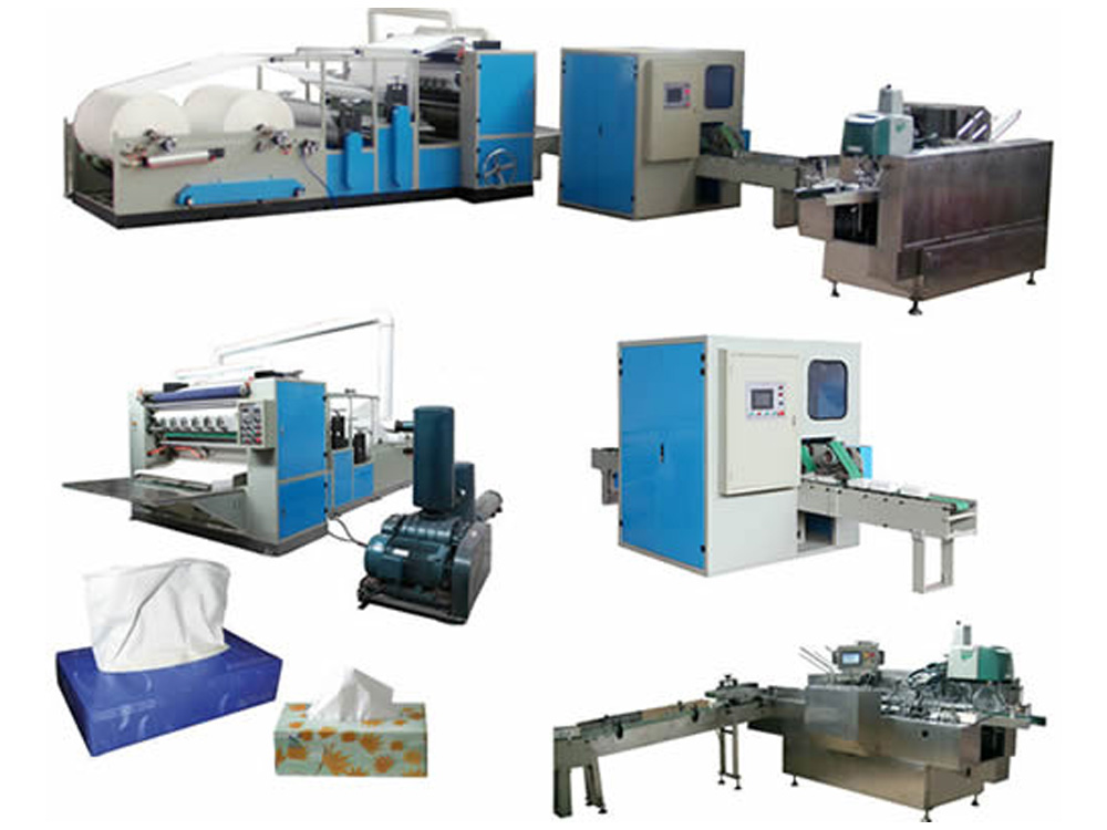 Automatic napkin folding and embossing machine